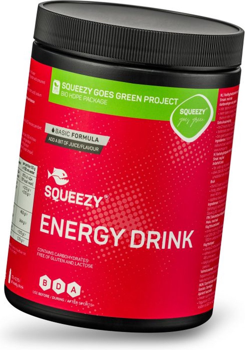 Goedkoopste Squeezy Energie Drink 650g Basic Gezondheid| Sport | Sportvoeding | Energiegels | Hardlopen | Alle sporten | Hardloopvoeding | Energygels | Wielrennen | Wielrenvoeding | Energiegels