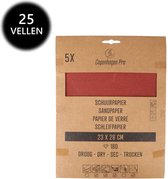 Papier de verre Copenhagen Pro - sec - grain 180 - 25 feuilles - 28 x 23 cm