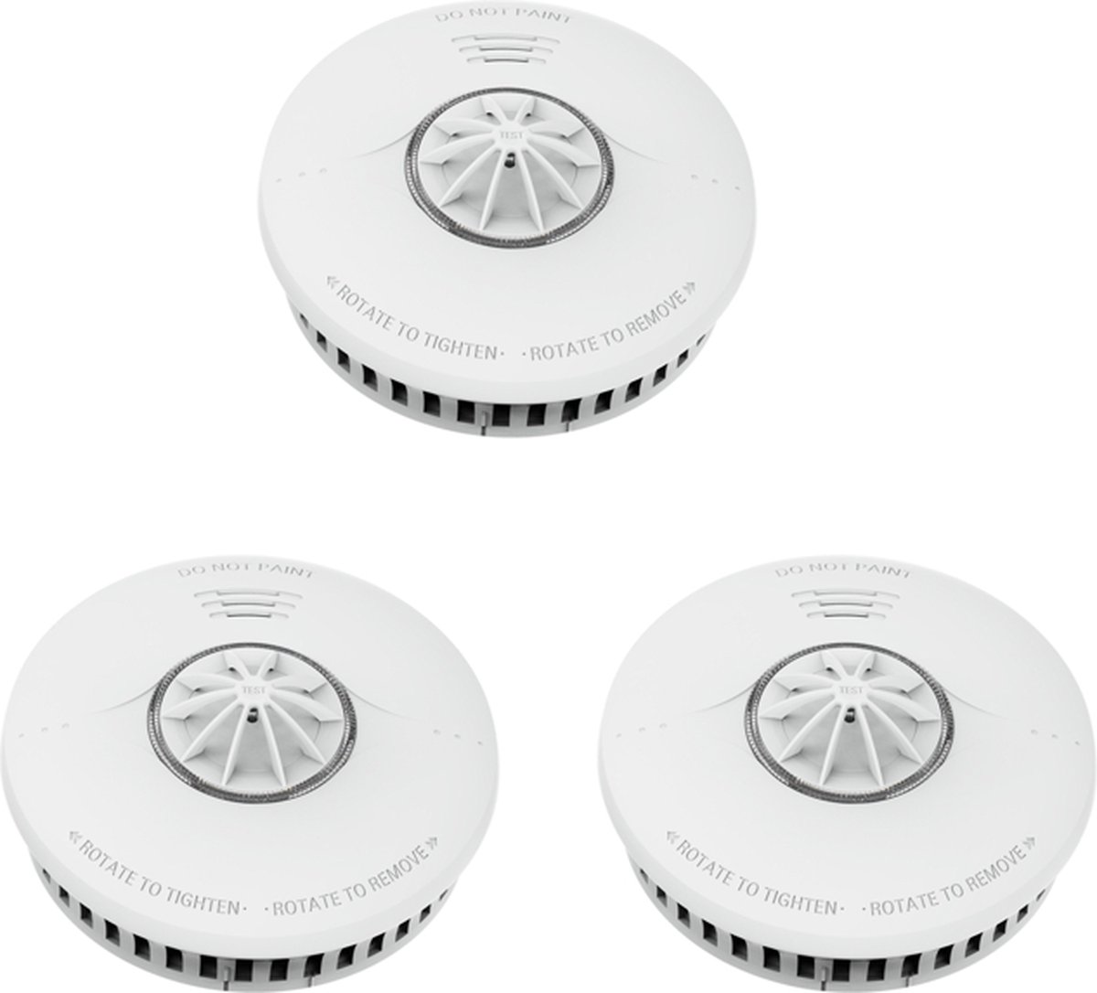 3x Hittemelder 10 jaar batterij – DVM – Klasse A1 – Onderhoudsvrij – 85 dB alarm – Voor keuken, garage en werkplaats – Set van 3