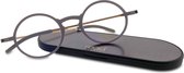 Read Eyewear CHAP33U Leesbril +2.50 - Soft grey - Rond montuur - Incl. aluminium hardcase
