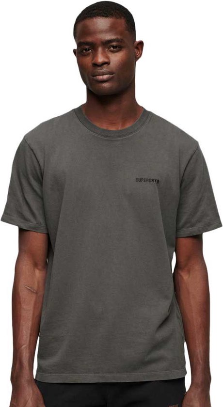 Superdry Overdyed Logo Loose T-shirt Met Korte Mouwen Grijs M Man