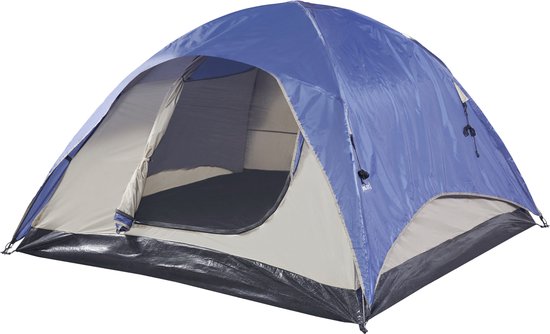 Tent Bergeijk 213x213x130 cm blauw en beige — afbeelding 4