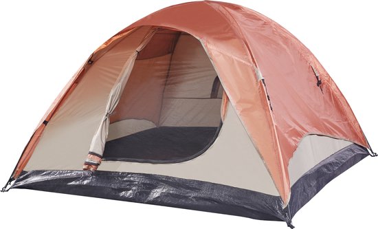 Tent Bergeijk 213x213x130 cm roestbruin en beige — afbeelding 4