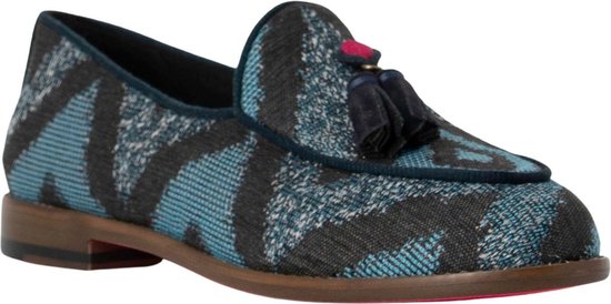 Dotz - Schoenen Blauw Iguana loafers blauw