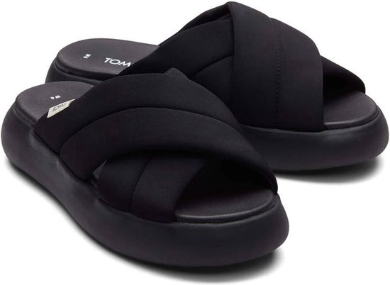 Zwart Alpargata mallow crossover slippers zwart