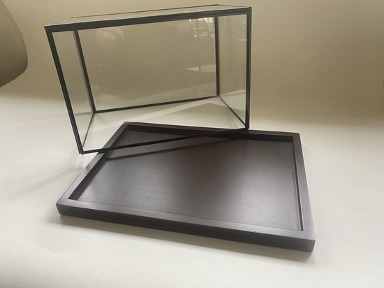 Glazen rechthoekige stolp - Display - Vitrine
