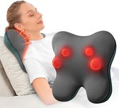 Nekmassageapparaat met Rugmassagefunctie en Spierpijnverlichting - Intelligente Massagekussen voor Thuis en Kantoor