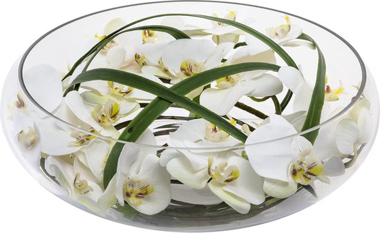 Witte kunstmatige waterillusie orchideeën D36