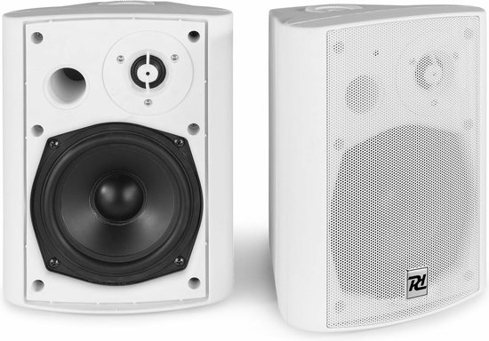 Speakerset Bluetooth - Power Dynamics DS65MW - Met mp3 speler en muurbeugels - Wit — afbeelding 4