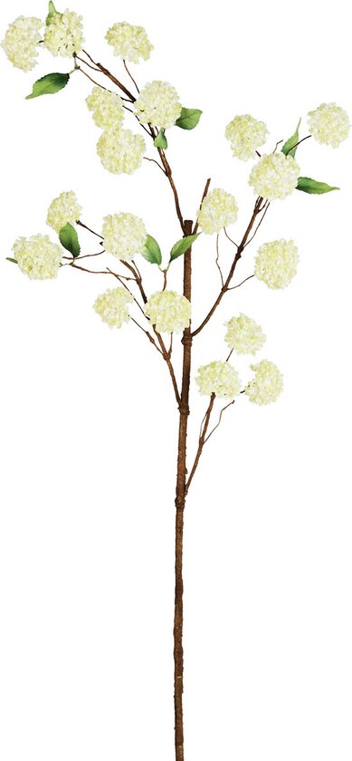 Witte en groene hortensia kunststam H127