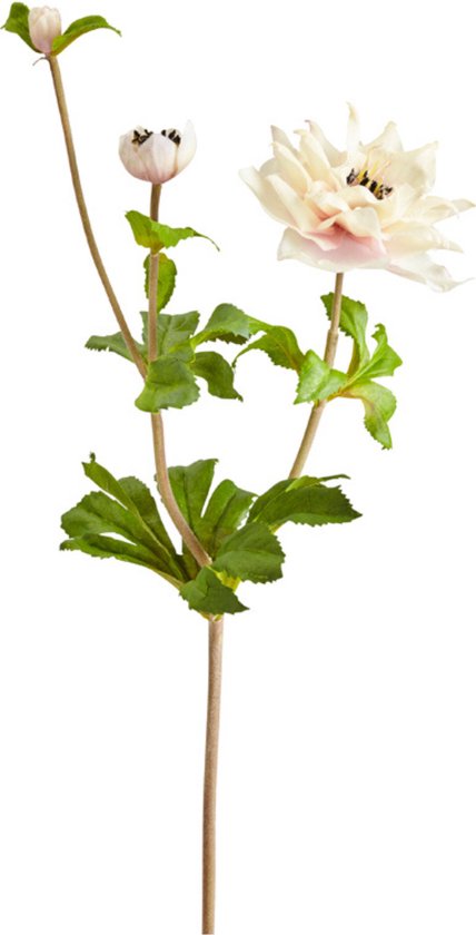 Kunst helleborus niger stengel crème en roze H51