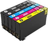 Cartouche d'encre Adaptée pour Epson 405XL / 405 - Multipack de 5 pièces - Avec Puce - Adaptée aux Imprimantes: Epson WorkForce Pro WF-3820 DWF - WF-3825 DWF - WF-4820 DWF - WF-4825 DWF - WF-4830 DTWF - WF- 7830 DTWF - WF-7835 DTWF - WF-7840 DTWF