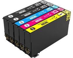 Inktkenners Inktcartridge Geschikt voor Epson 405XL / 405 - Multipack van 5 stuks - Met Chip - WF-7840 DTWF