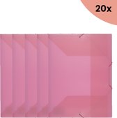 20x KTC Elastomap A4 PP volle kleur roze