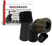 Maxorado Stof- en Meubelborstel set geschikt voor Hyla stofzuiger – 32mm of 35mm accessoire draaibaar mondstuk, bekledingszuigmond, opzetstuk, borstel universeel