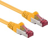 S/FTP CAT6A 10 Gigabit Netwerkkabel - CU - 0,15 meter - Geel