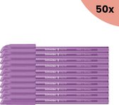 50x stylo à bille Schneider Vizz M violet