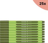 25x Fineliner Schneider Line-Up 0 - 4mm olive-green