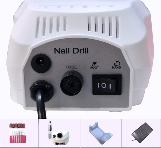 Ponceuse à ongles 30 000 tr/min 2 couleurs (White et Pink)