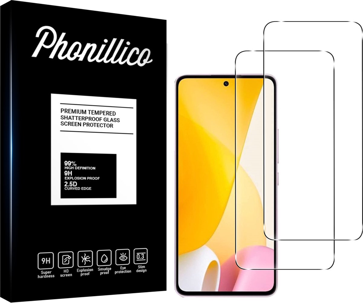 Screenprotector voor Xiaomi 12 Lite - 2 stuks Beschermglas van glas Transparante glazen schermbeschermfolie