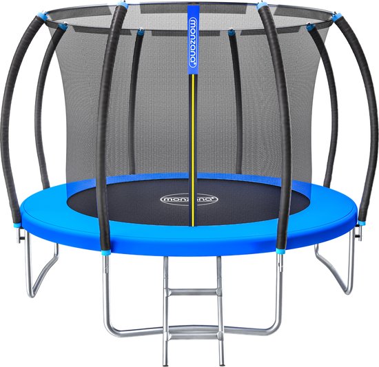 Monzana Trampoline - 305cm Incl Veiligheidsnet Rand Ladder - Blauw