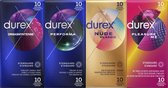 Durex Condooms 40 Stuks - Orgasm Intense 10st - Performa 10st - Pleasure Me 10st - Nude 10st - Voordeelverpakking