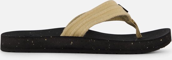 Teva M REFLIP CANVAS Heren Slippers - Zwart/Beige - Maat 45.5