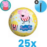Peppa Pig Lichtgewicht Speelgoed Bal - Kinderbal - 23 cm - Volumebundel 25 stuks - Inclusief Balpomp