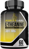 PurityLabs - L Theanine 300 mg - 60 Capsules - Restilen - Focus Supplement - L-Theanine