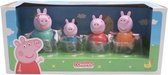 Peppa Pig - set de jeu avec 4 figurines - plastique - 5-6,5 cm
