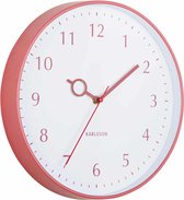 Karlsson Horloge Murale Loupe - Rouge - Ø30cm - Horloge Murale Scandinave