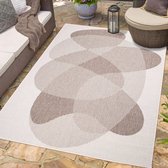 Flycarpets Binnen & Buitenkleed Omkeerbaar - Rio Indoor & Outdoor - Creme / Beige - 80x150 cm