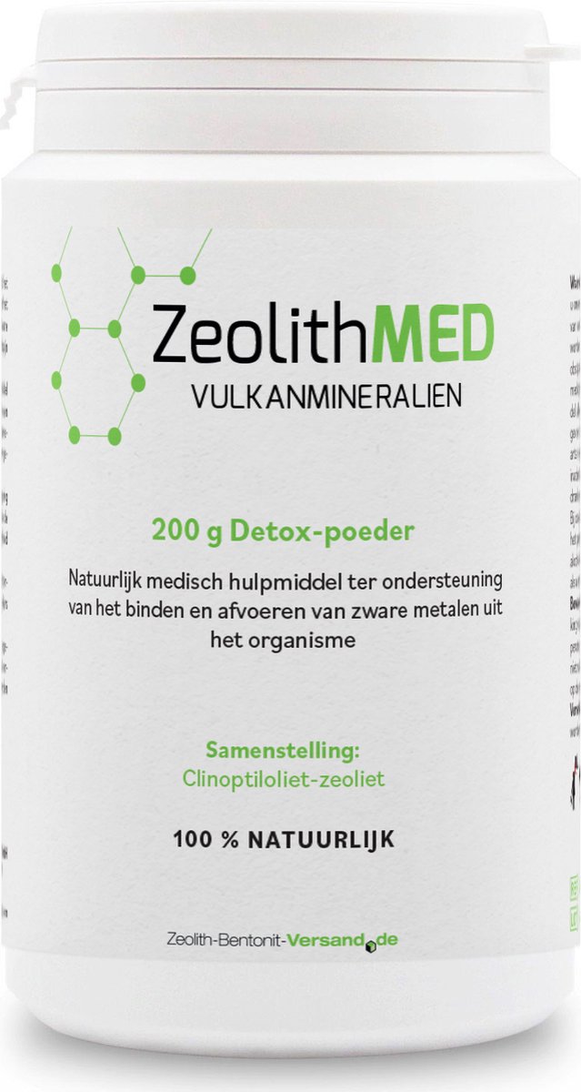 Goedkoopste ZeolithMED Zeoliet Poeder 200 gram - 100 Natuurlijk Medisch Hulpmiddel - Detox - Vermindert Vermoeidheid en Hoofdpijn