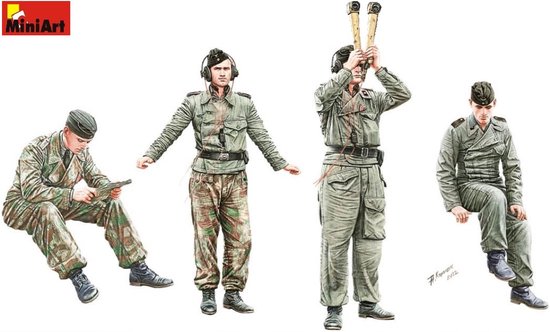 MiniArt Modelbouwpakket Militaire voertuigen - 35465 German Panzer Crew -  WWII... | bol