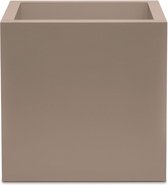 Plantenbak Vierkant - Cube Matte - 40x40x40 Taupe - Indoor en Outdoor