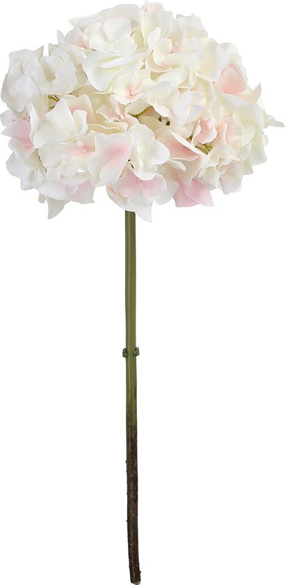 Lichtroze hortensia kunststeel H50