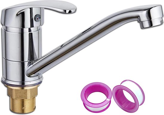 Ideal Standard Gusto Eengreepsmengkraan - Keukenkraan Met 360° Draaibare Hoge Uitloop, Sunset Rose
