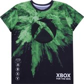 Zwart met groen Xbox jongens t-shirt