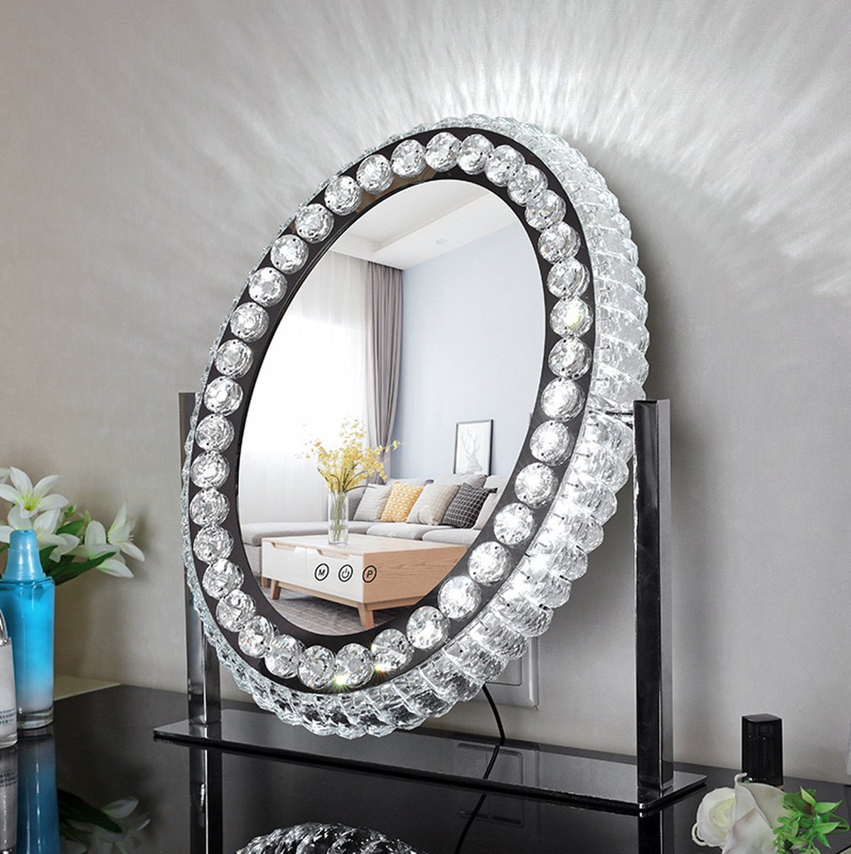 Faseras Hollywood Make Up Spiegel LED Ophangbaar Wit 40x50cm