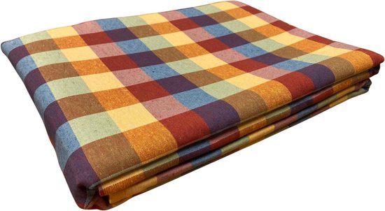 Texpot tafelkleed 130 x 190 cm Schotse ruit groen Tartan geruite 100% polyester