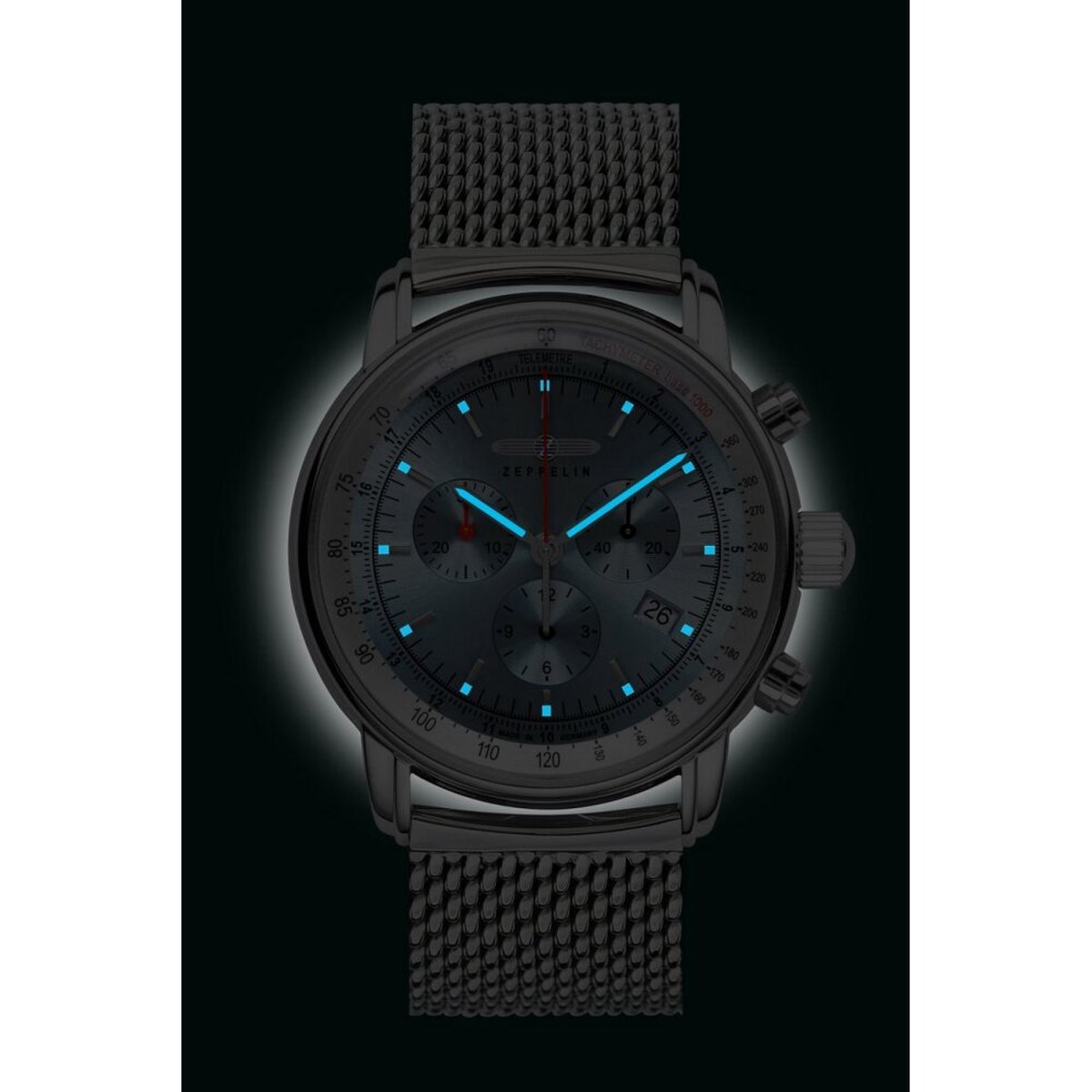 Zeppelin - 8886M-3 - Polshorloge - Heren - Kwarts - LZ14 Marine