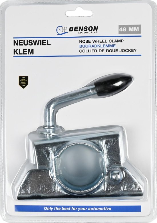 Benson Neuswielklem - Rubberen handgreep - Ø 44-48 mm - Verzinkt staal - Duurzaam en betrouwbaar van Benson — afbeelding 2