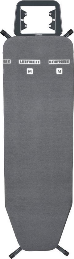 Leifheit strijkplank Classic M - 120 x 38 cm strijkvlak - in hoogte verstelbaar - zwart - Leifheit