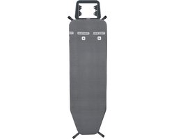 Leifheit strijkplank Classic M - 120 x 38 cm strijkvlak - in hoogte verstelbaar - zwart