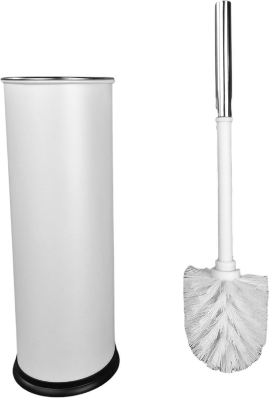 Foto: Premium toilet borstel wit met houder wc borstel hoogwaardige kwaliteit luxe uitstraling