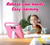 HoA Kinder tablet 18cm met ouderlijk toezicht - Roze tablet voor kinderen - oogbescherming scherm - gratis kinderhoes/houder- 2GB RAM - 32GB ROM Android 12 tablet met WiFi - Dubbele camera -