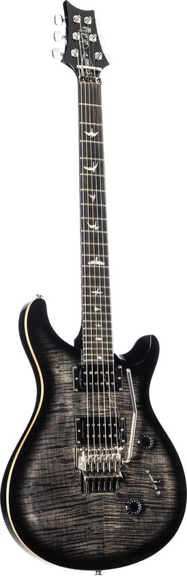 Foto: Prs se custom 24 floyd charcoal burst elektrische gitaar