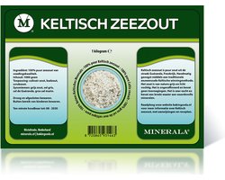 Minerala Keltisch Zeezout - 1000 gram - Grof grijs zeezout - Celtic sea salt - Hersluitbare verpakking