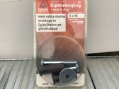 Gibo plug. gipsbetonplug rubber 6 x 35Mm. Boorgat 12mm. 2 sets