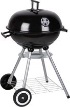 Houtskool BBQ - Kogel Barbeque - Koken en Grillen - Geïsoleerde Handvaten - Ontluchtingssysteem - Verwijderbare As Opvangbak Barbecue